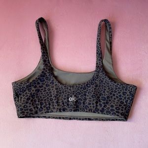 Leopard print ALO sports bra